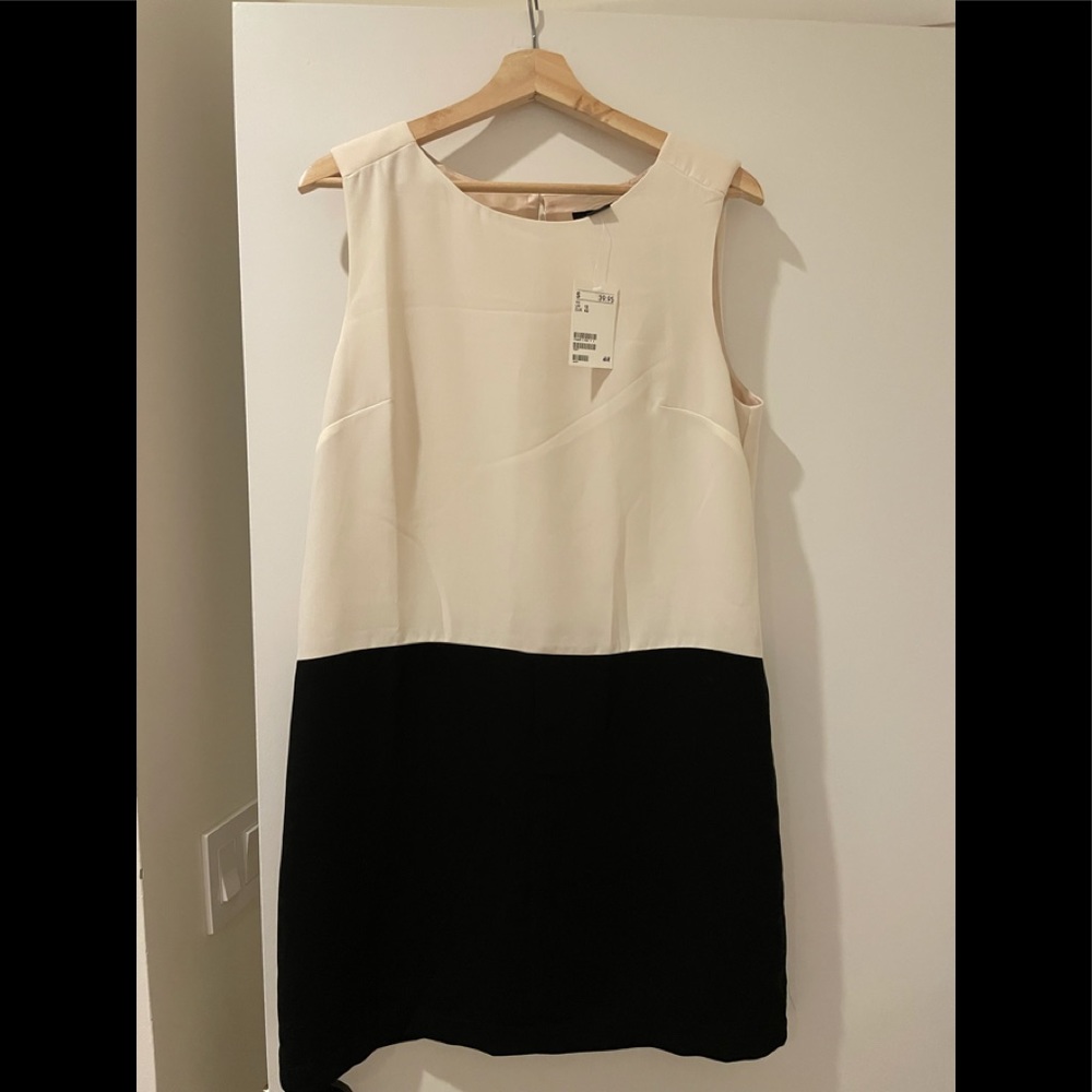 Brand new black and white dress